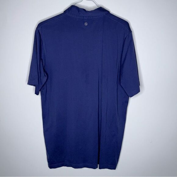 Stitch Large Navy Blue Short Sleeve Golf Polo in Size Large - Picture 4 of 5